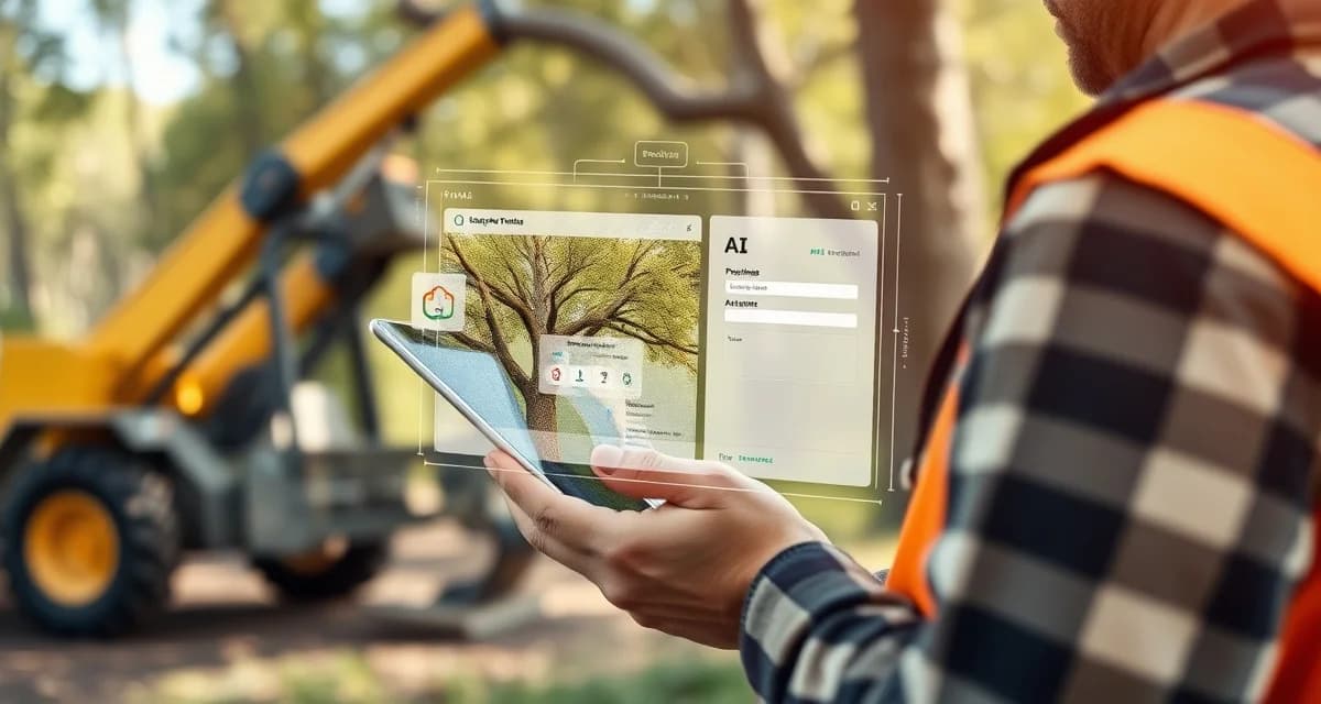 AI-powered tree service quoting system AI photo-to-quote technology accurately estimating tree service job costs within 8% accuracy rate