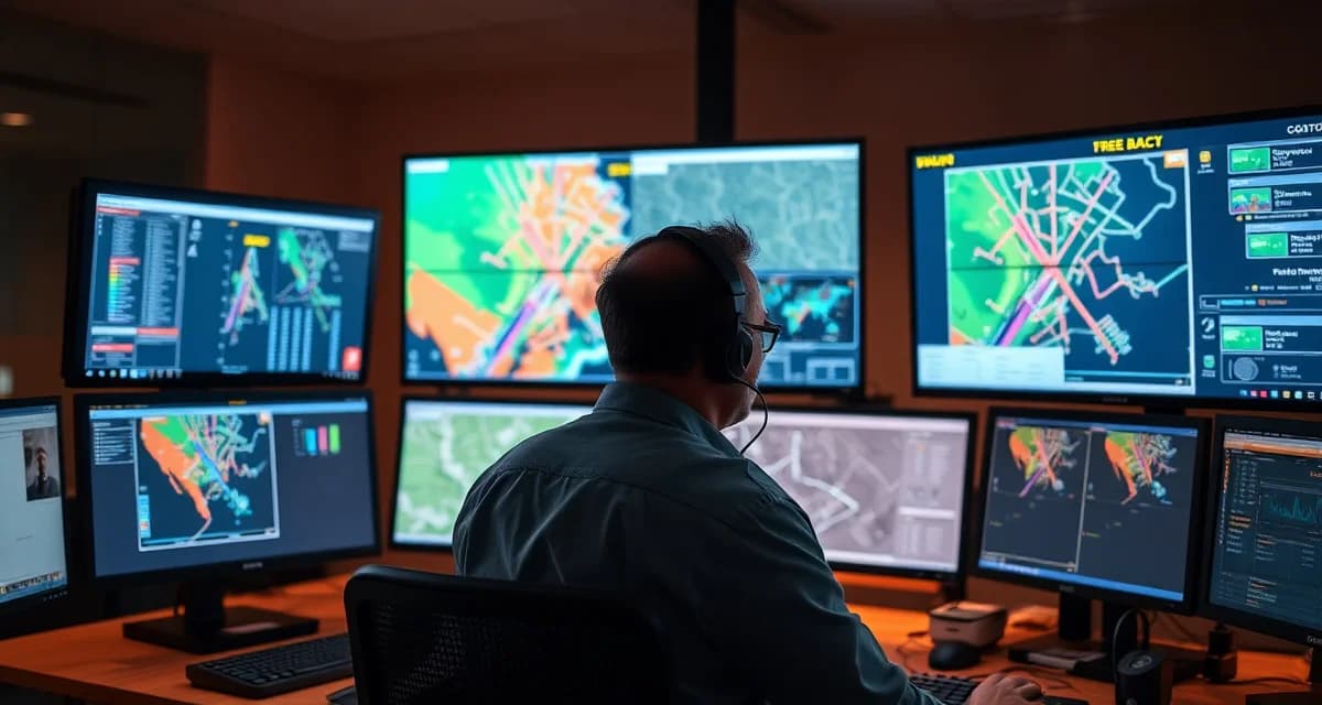 Storm Response Dispatch Technology for Tree Services Emergency tree service dispatch software showing real-time storm response coordination for Georgia tree companies managing high-volume service calls