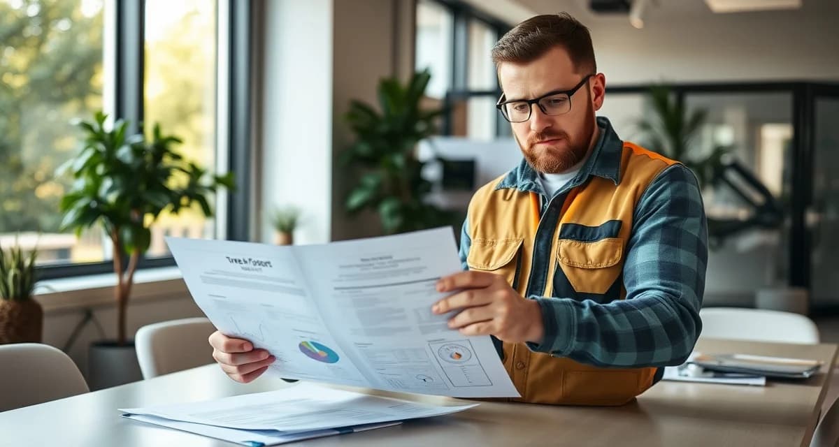 StumpIQ ISA Compliance Audit Documentation Tree company manager reviewing ISA compliance audit documentation generated by StumpIQ software in minutes