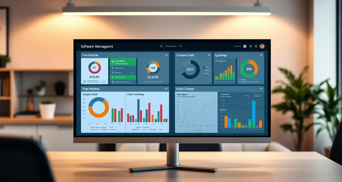 Tree service software comparison dashboard Comparison of Jobber alternatives for tree service business management software with scheduling and quoting features.