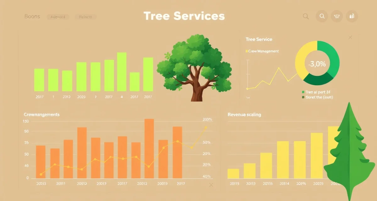 Tree Service Financial Performance Metrics Tree service company revenue benchmarks and profit margin statistics by crew size for arborist business growth