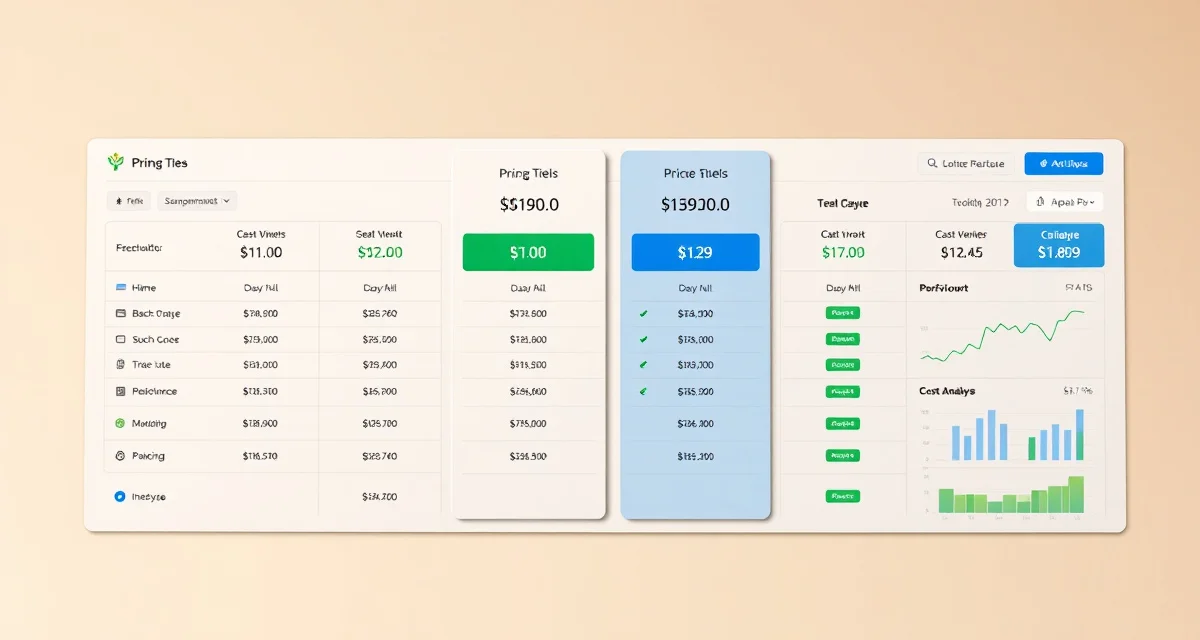 Arborgold pricing compared to competitor tree service management software Tree service software pricing comparison chart showing Arborgold vs alternative platforms with monthly costs and features