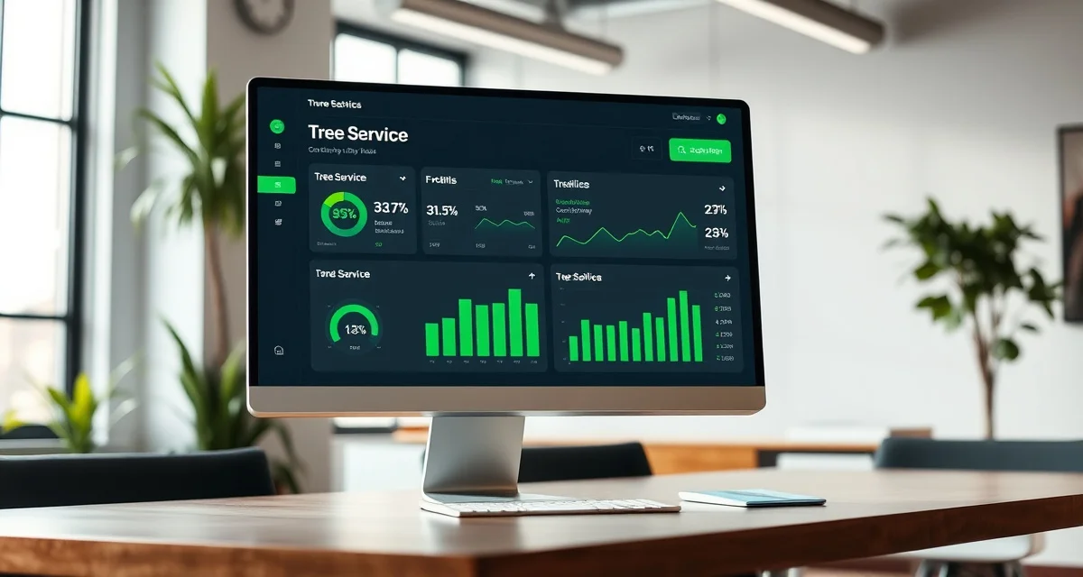 ROI calculation for tree service management software Tree service software ROI calculator dashboard showing financial return metrics and profit analysis for arborist businesses